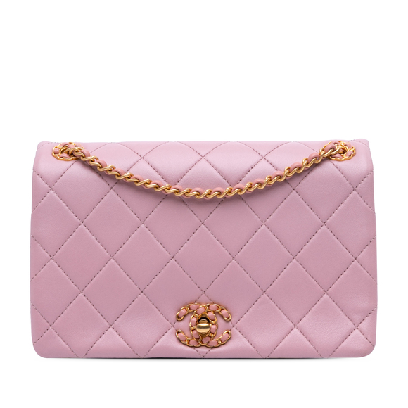 Pre-Loved Chanel Quilted Lambskin Braided CC Single Flap - Picture 1 of 8